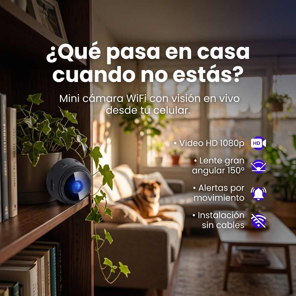 Mini cámara Espía - Vigila tus espacios estés donde estés!
