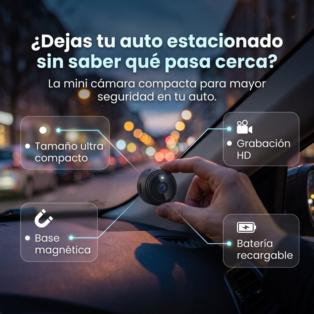 Mini cámara Espía - Vigila tus espacios estés donde estés!