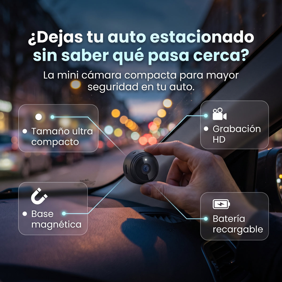 Mini cámara Espía - Vigila tus espacios estés donde estés!