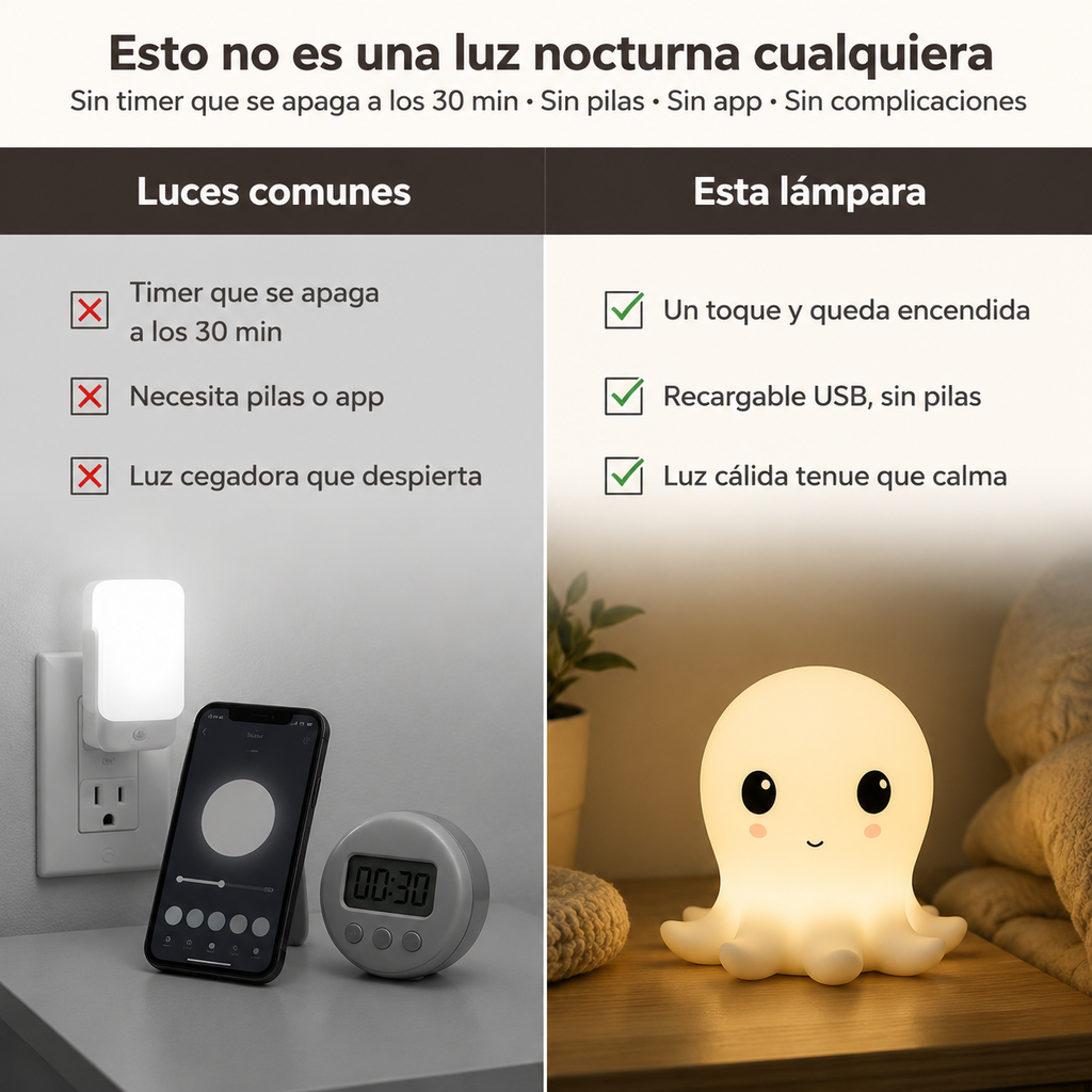 Lampara Pulpito Nocturno Led — vista 2