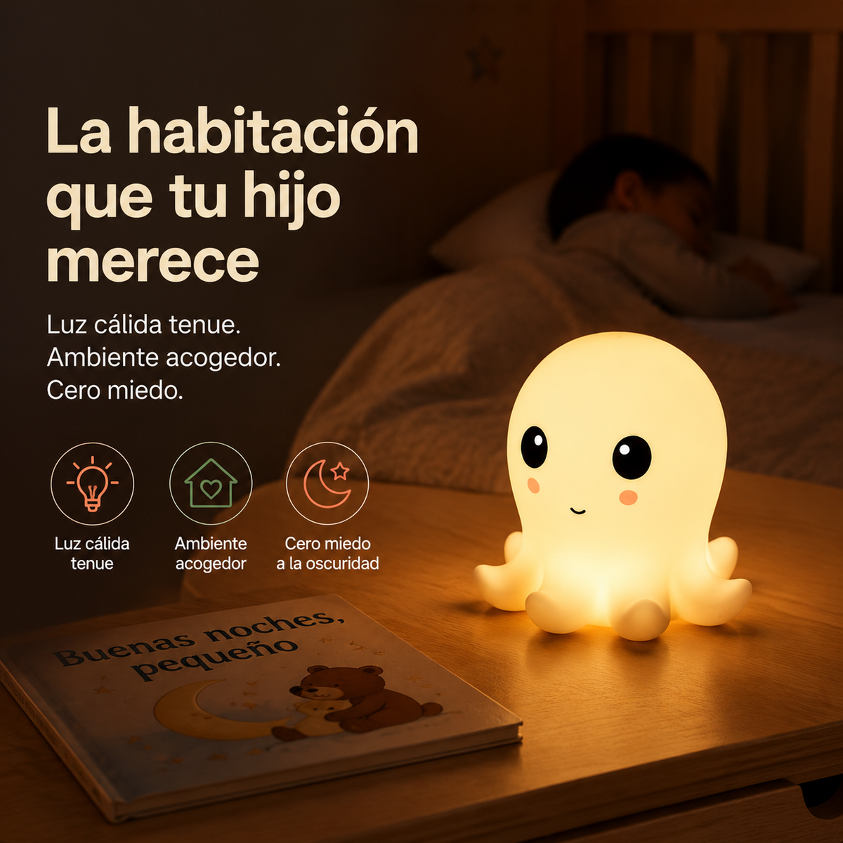 Lampara Pulpito Nocturno Led — vista 5