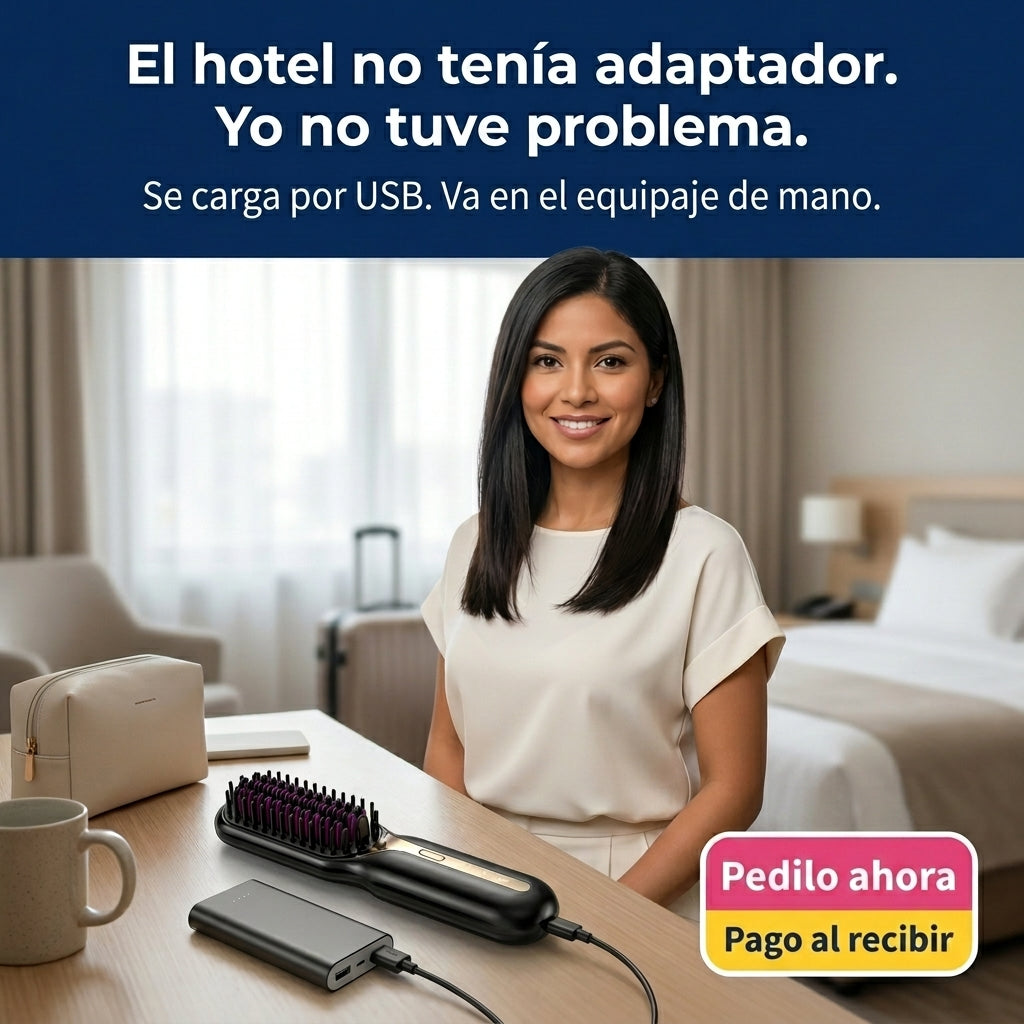 Cepillo Alisador Portatil