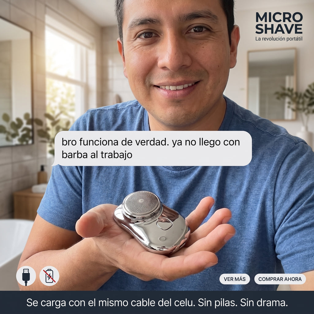 Mini afeitadora. Corte suave en 2 minutos!